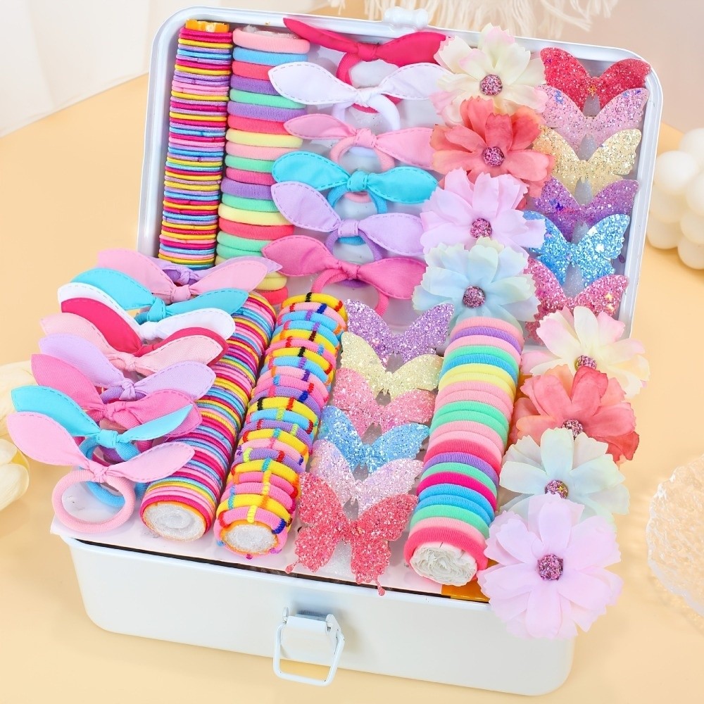 Women Accessories Picture - مجموعة إكسسوارات شعر مرنة جديدة للفتيات،