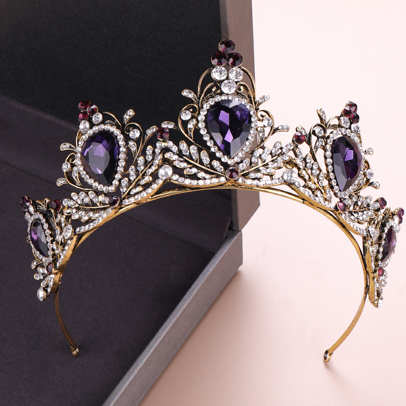 Women'S Wedding Accessories - تاج أنيق للرأس بتصميم باروكي عتيق،