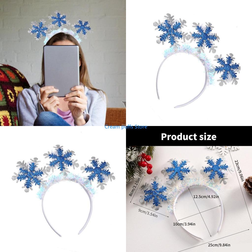 Women Accessories Description - 50LE ندفة الثلج تضيء عقال عيد