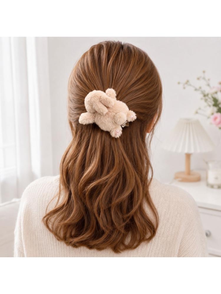 Women Accessories Description - مشبك شعر أرنب A52E بتصميم حيوانات