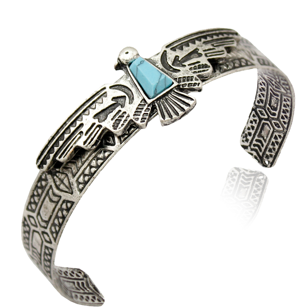 Women'S Eagles Accessories - Vintage الذهب والفضة مطلي القبلية العتيقة