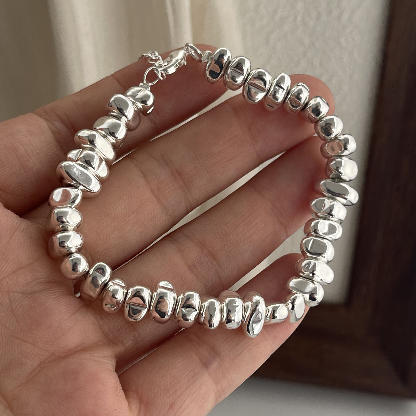 Resin Bangle Bracelet - 100% الصلبة 925 فضة ريترو سوار