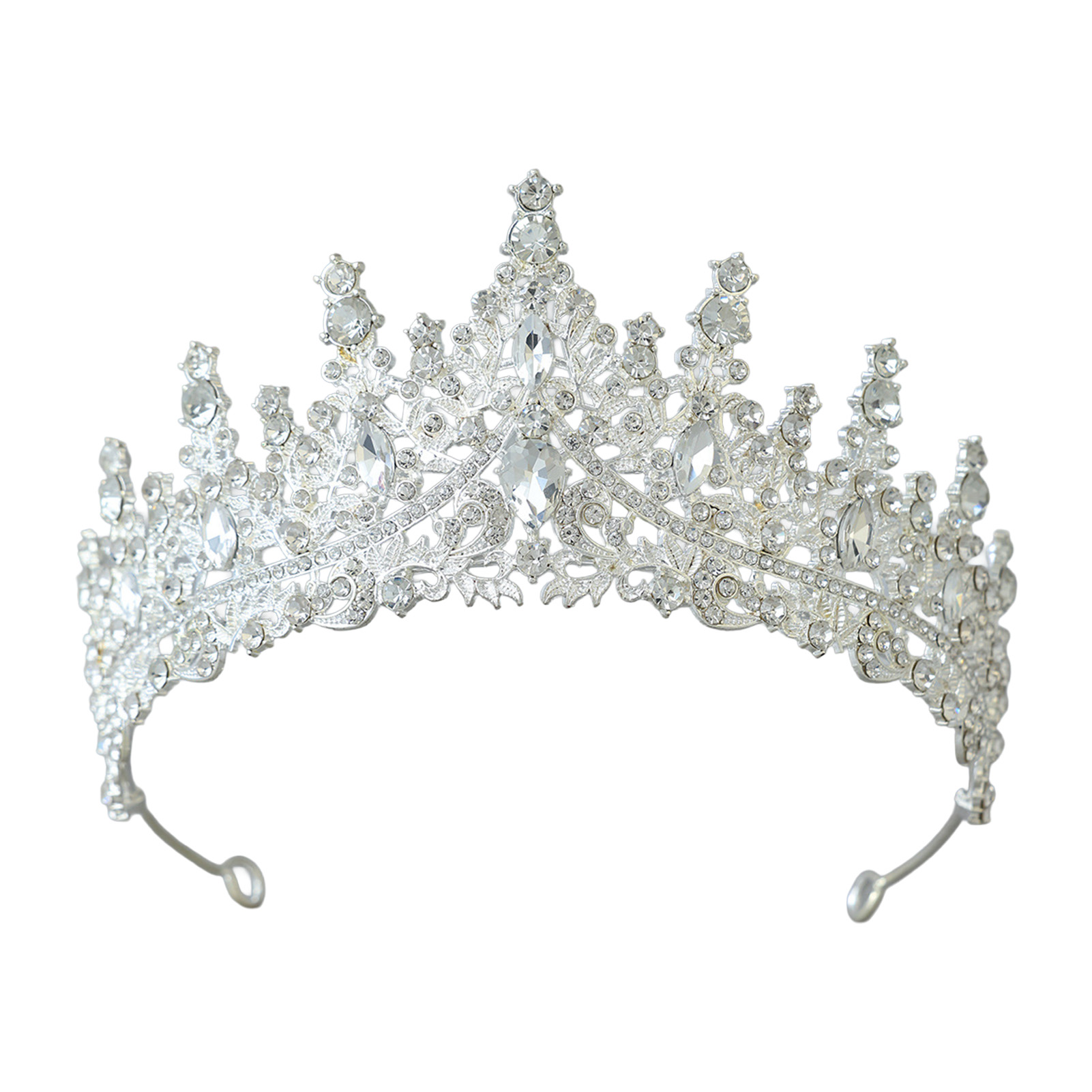 Women'S Wedding Accessories - تاج زفاف مرصع بالأحجار الكريمة اللامعة،
