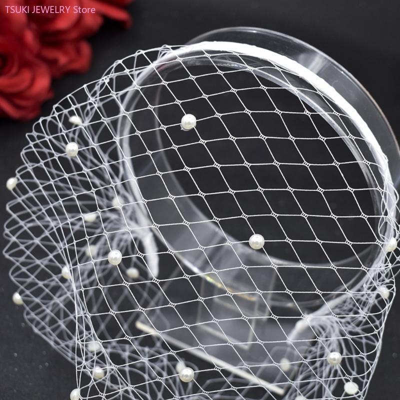 Women Accessories Description - 62KE شبكة الجبين اللؤلؤ الحجاب عقال