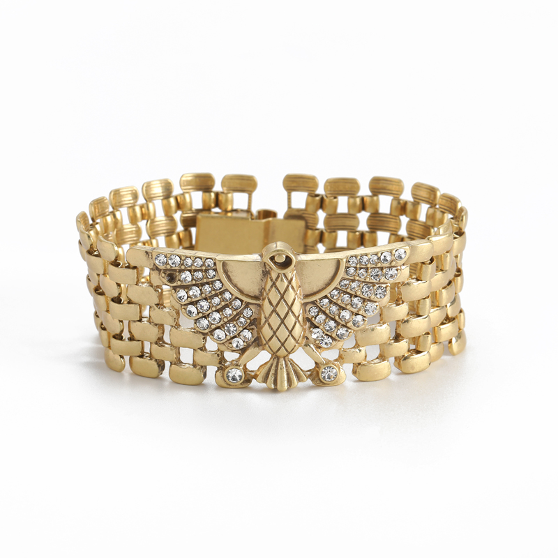 أساور نسائية عريضة بتصميم نسر  - مراجعة Women'S Eagles Accessories وسعره