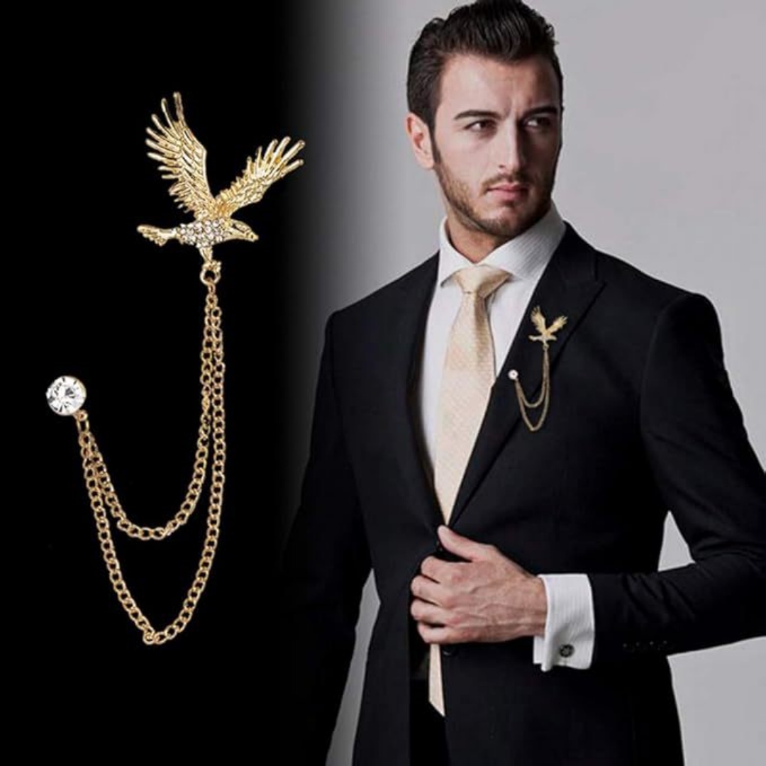 بروش رجالي عتيق بتصميم نسر وشر - مراجعة Women'S Eagles Accessories وسعره