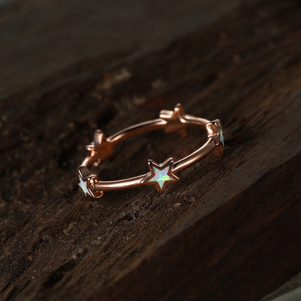 خاتم بنتاغرام أبيض بتصميم أستر - مراجعة Women'S Accessories Australia وسعره