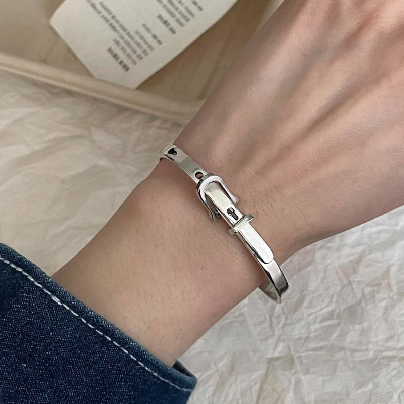 جديد 925 فضة حزام معدني خمر ال - مراجعة Resin Bangle Bracelet وسعره