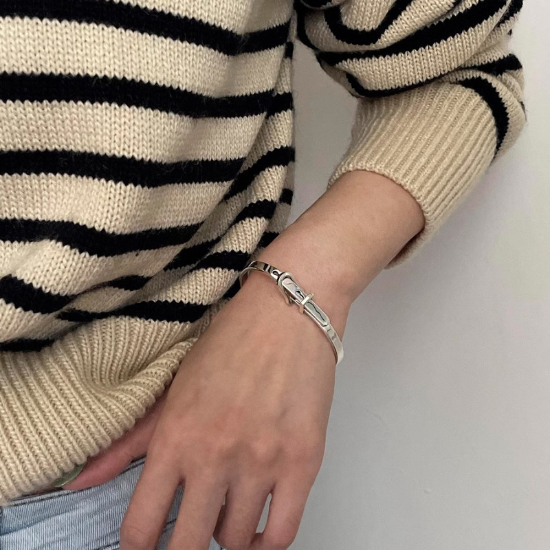 جديد 925 فضة حزام معدني خمر ال - مراجعة Resin Bangle Bracelet وسعره