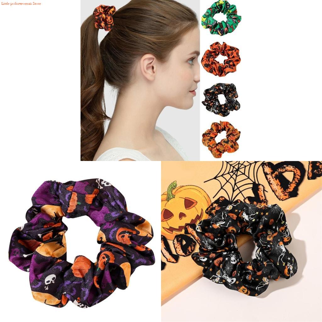 F92D الملونة هالوين Scrunchies - مراجعة Women Accessories Description وسعره