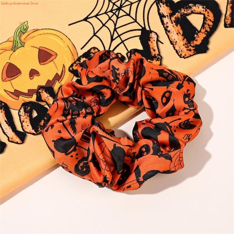 F92D الملونة هالوين Scrunchies - مراجعة Women Accessories Description وسعره