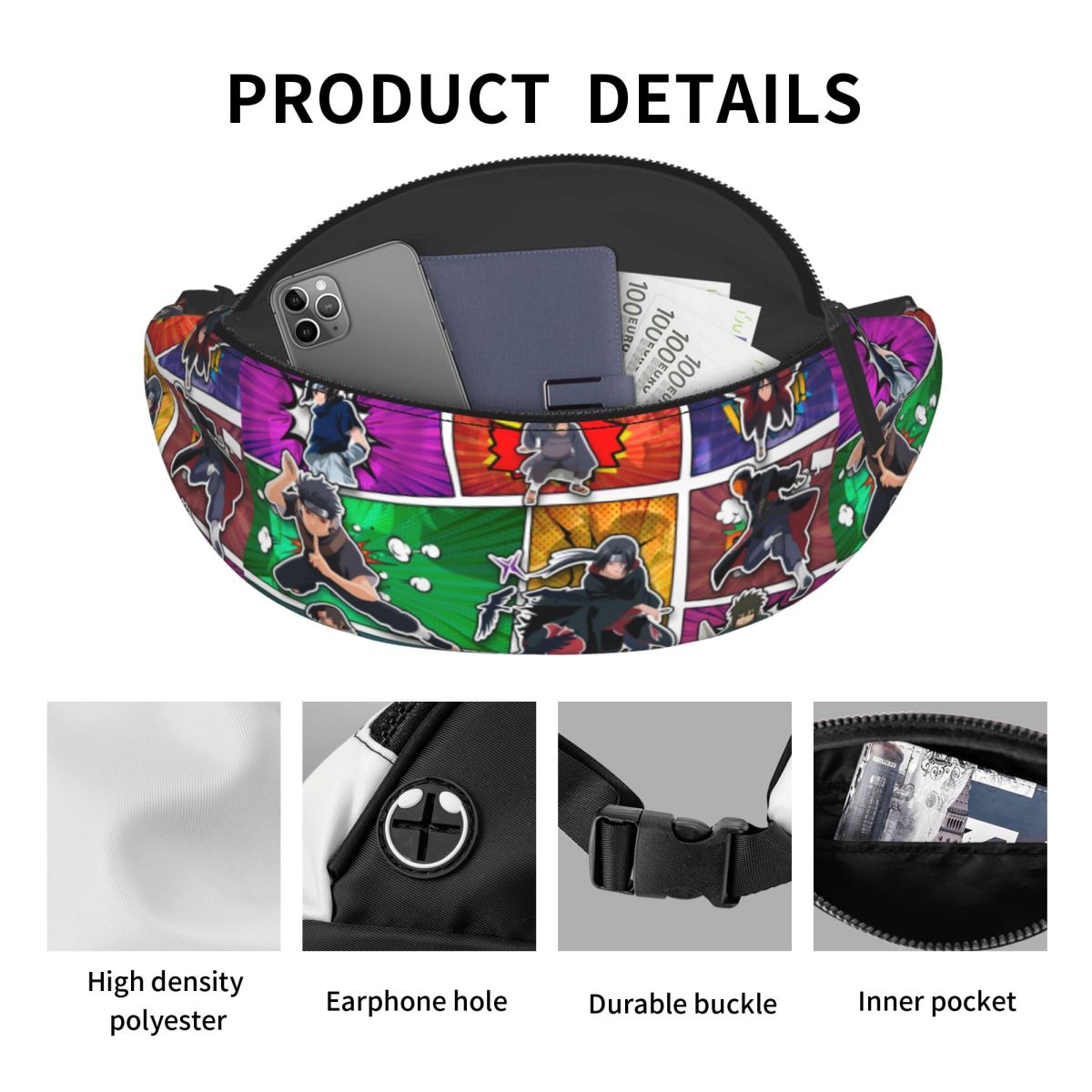 حقيبة خصر مخصصة بتصميم U-Uchih - مراجعة Women'S Eagles Accessories وسعره