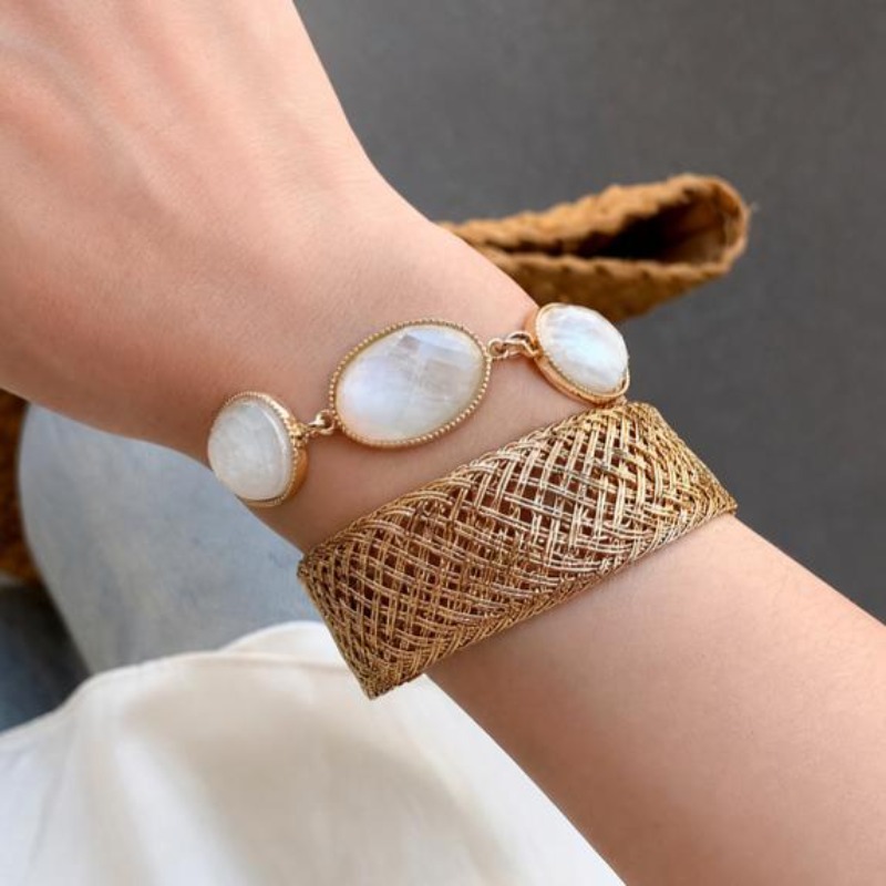 سوار بوهيمي منسوج من الراتنج ب - مراجعة Resin Bangle Bracelet وسعره