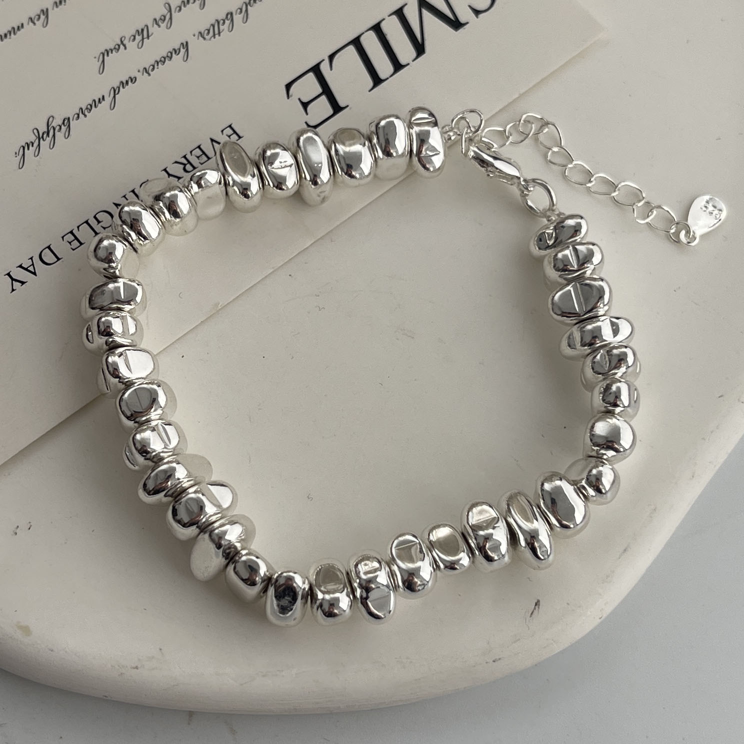 100% الصلبة 925 فضة ريترو سوار - مراجعة Resin Bangle Bracelet وسعره