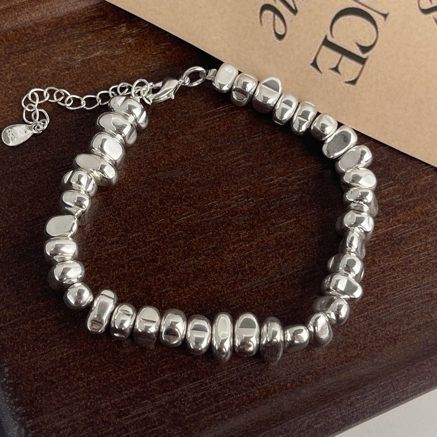 100% الصلبة 925 فضة ريترو سوار - مراجعة Resin Bangle Bracelet وسعره