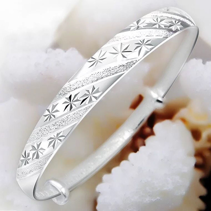 أساور فضية دائرية عصرية رائجة  - مراجعة Resin Bangle Bracelet وسعره