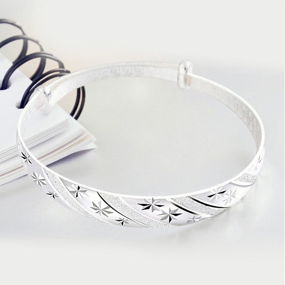 أساور فضية دائرية عصرية رائجة  - مراجعة Resin Bangle Bracelet وسعره