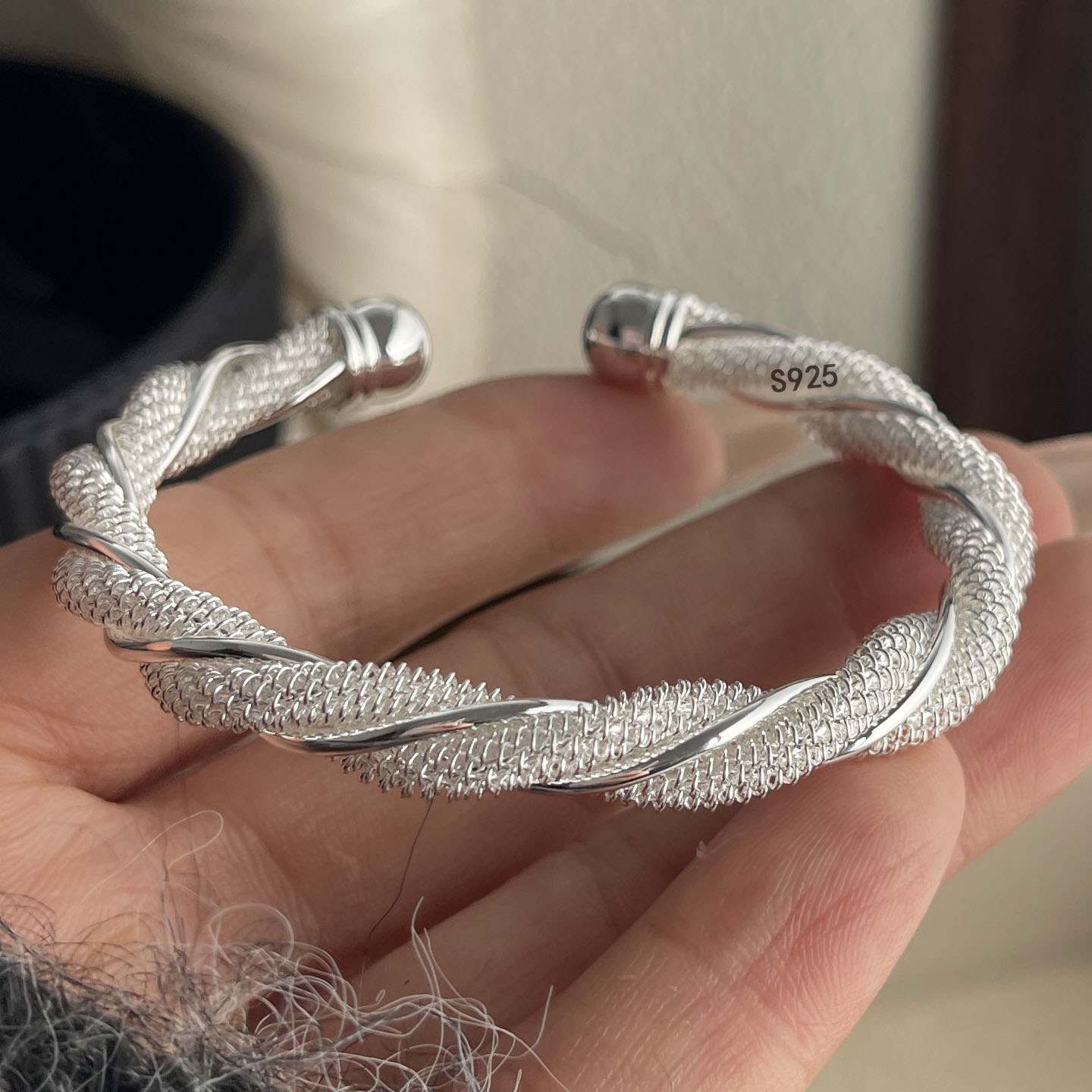 سوار فضة إسترليني 925 عتيق الط - مراجعة Resin Bangle Bracelet وسعره