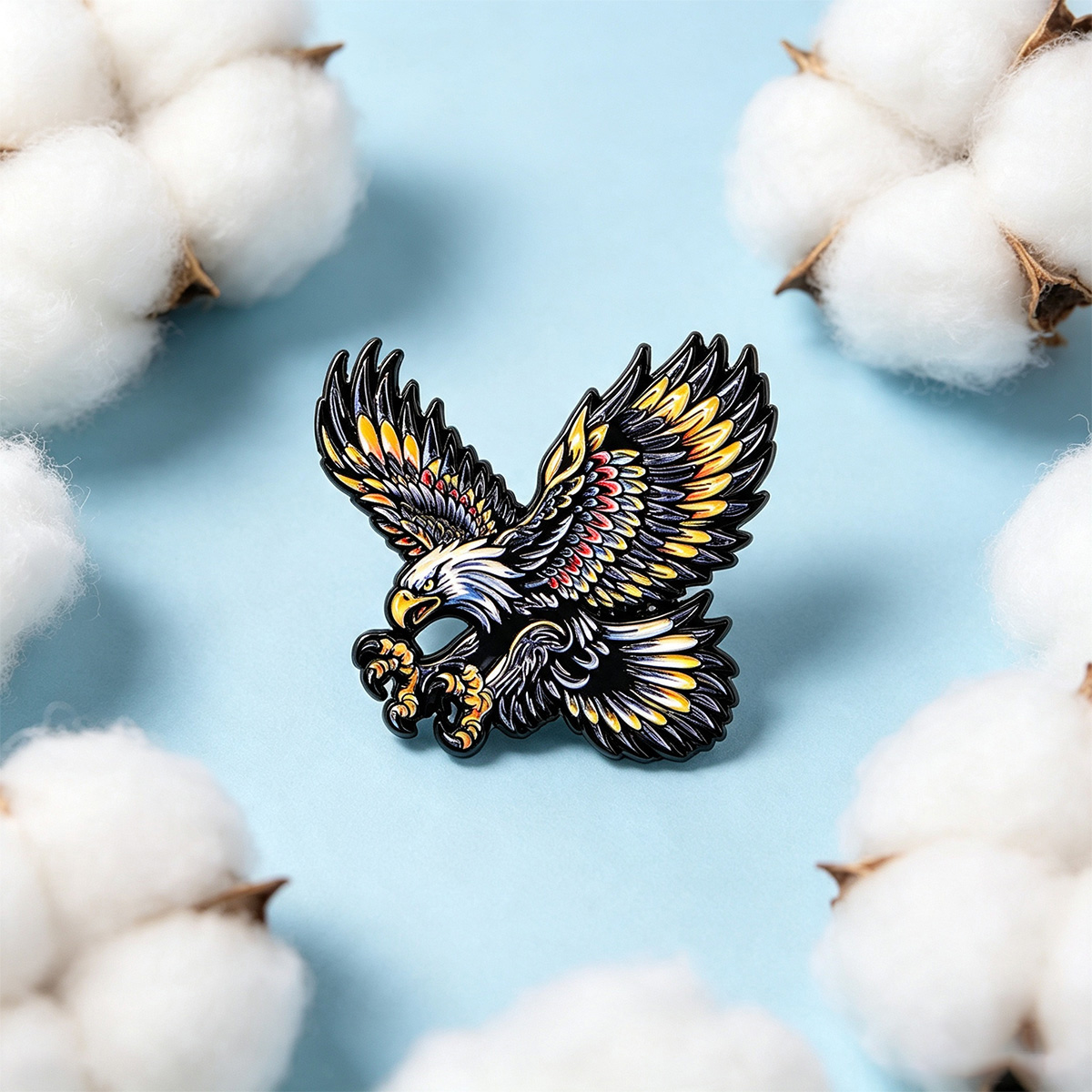9 قطع من دبابيس وشارات النسر ا - مراجعة Women'S Eagles Accessories وسعره