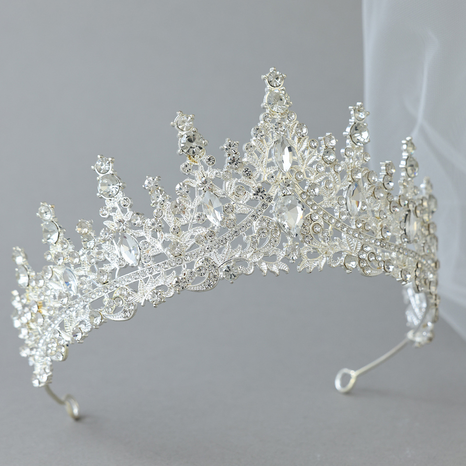 تاج زفاف مرصع بالأحجار الكريمة - مراجعة Women'S Wedding Accessories وسعره