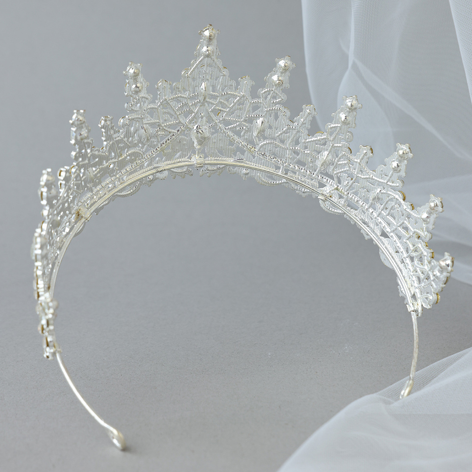 تاج زفاف مرصع بالأحجار الكريمة - مراجعة Women'S Wedding Accessories وسعره
